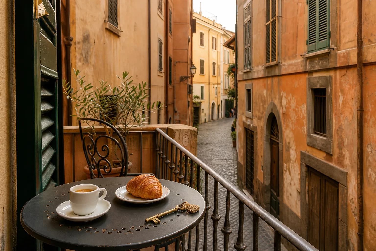 Rome streetscape for short-term rental hosts